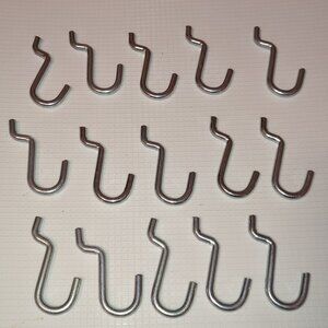 15 Pcs Pegboard Hooks Metal Hardware Home Peg Board Accessories Display Garage